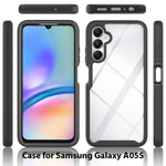 Til Samsung Galaxy A05s 4G Cover PC+TPU Anti-ridse Telefoncover med PET-skærmfilm