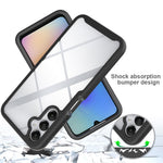Til Samsung Galaxy A05s 4G Cover PC+TPU Anti-ridse Telefoncover med PET-skærmfilm