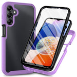 Til Samsung Galaxy A05s 4G Cover PC+TPU Anti-ridse Telefoncover med PET-skærmfilm