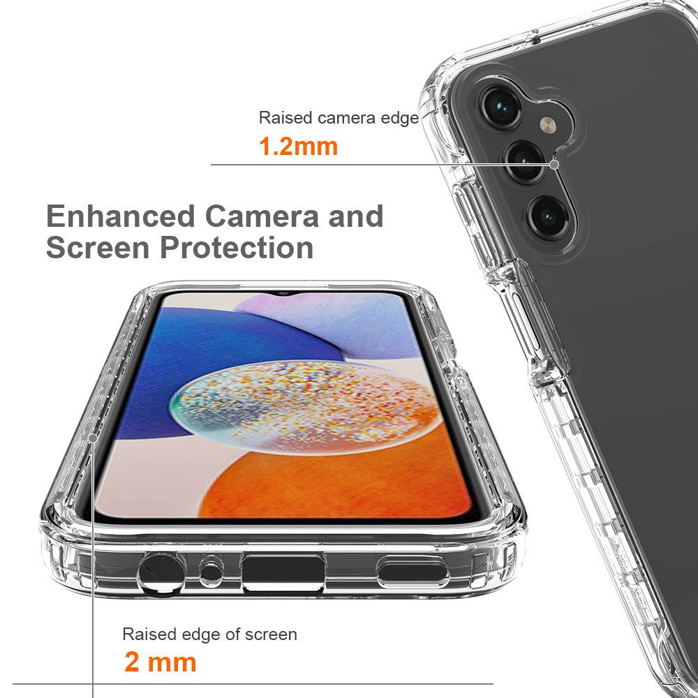 Til Samsung Galaxy A15 5G Gennemsigtigt Telefoncover med Gradient Bagside