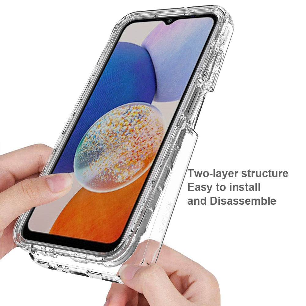Til Samsung Galaxy A15 5G Gennemsigtigt Telefoncover med Gradient Bagside