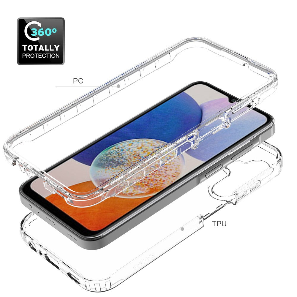 Til Samsung Galaxy A15 5G Gennemsigtigt Telefoncover med Gradient Bagside