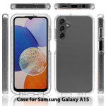 Til Samsung Galaxy A15 5G Gennemsigtigt Telefoncover med Gradient Bagside