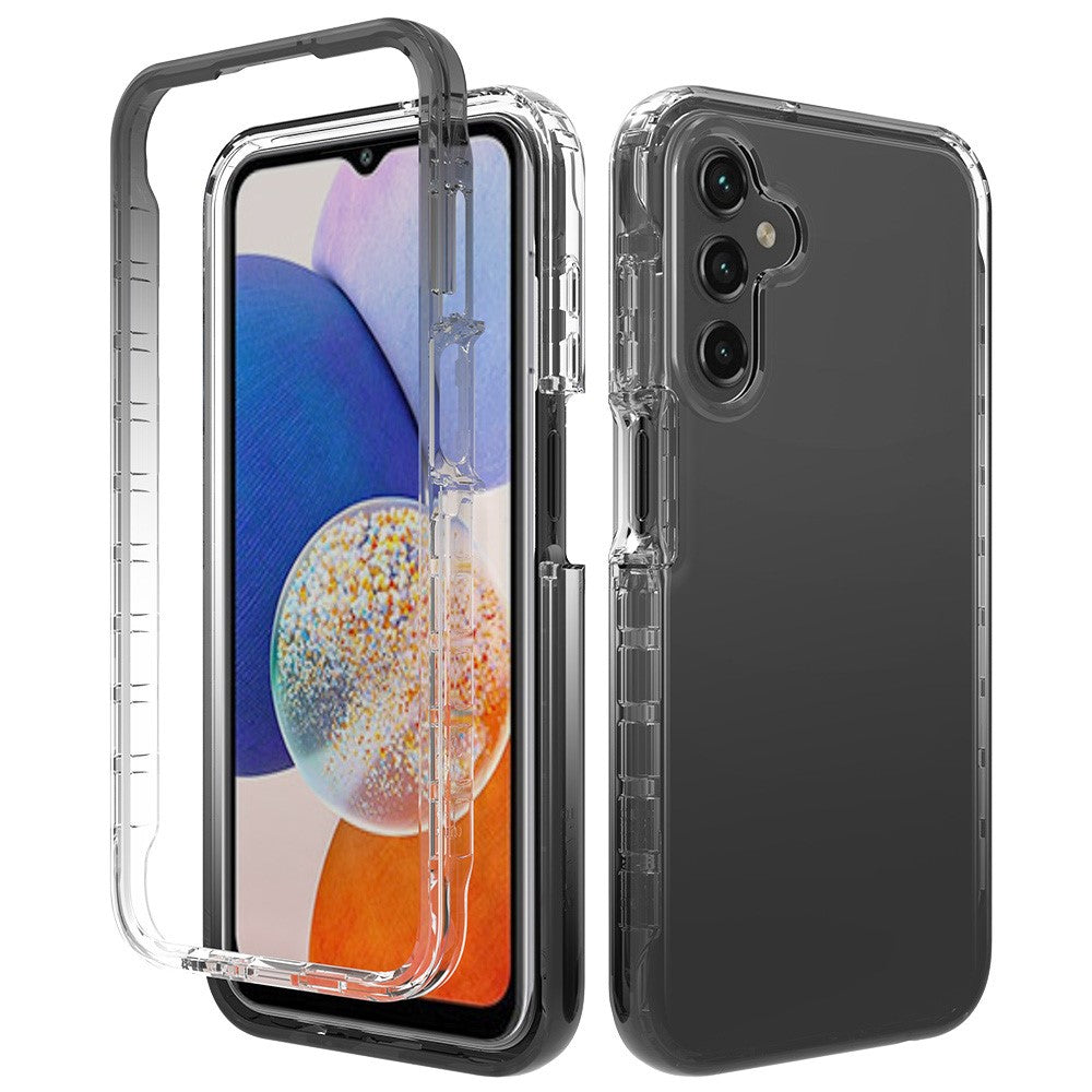 Til Samsung Galaxy A15 5G Gennemsigtigt Telefoncover med Gradient Bagside