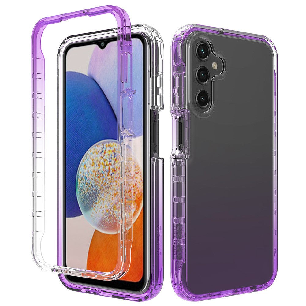 Til Samsung Galaxy A15 5G Gennemsigtigt Telefoncover med Gradient Bagside