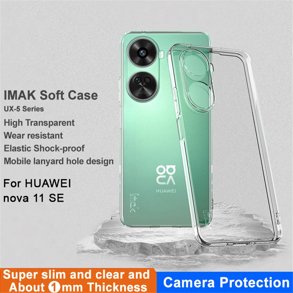 IMAK UX-5 Series for Huawei nova 11 SE / nova 12 SE 4G Case Anti-scratch Clear TPU Phone Cover (Slim Style)