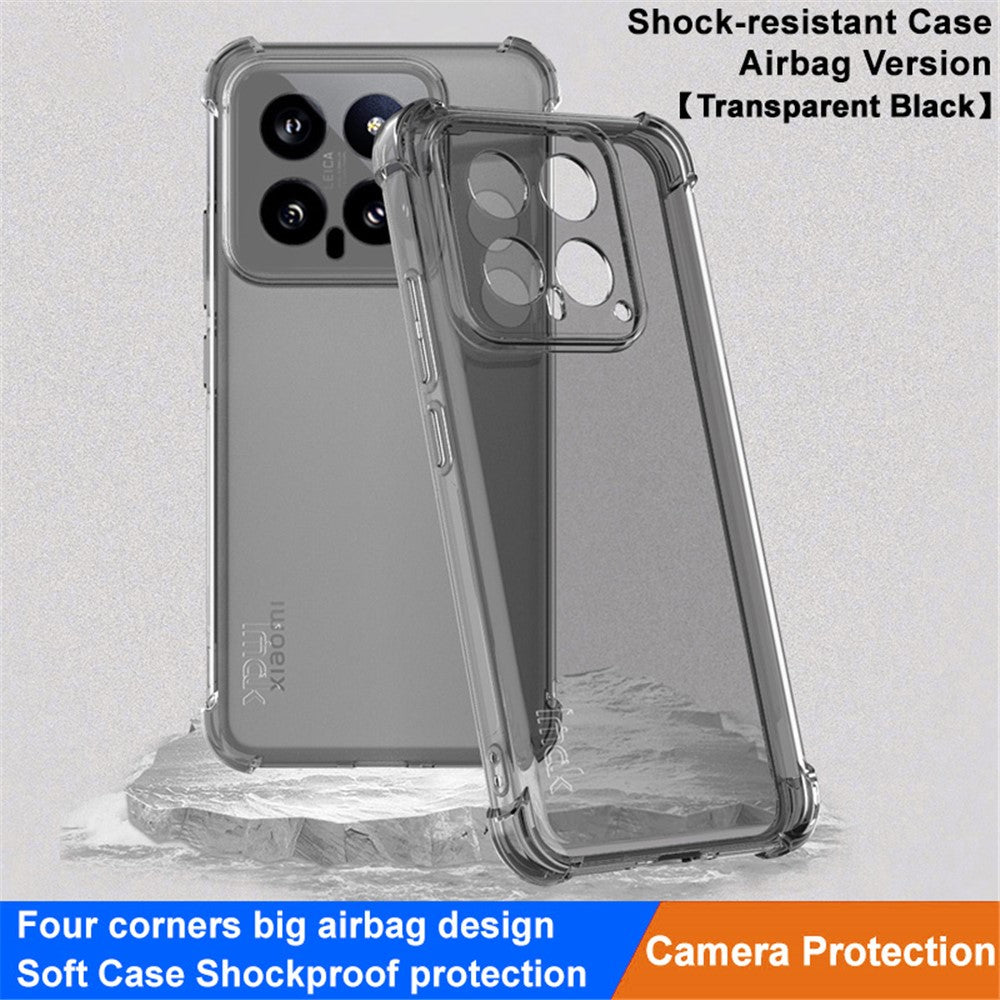 IMAK För Xiaomi 14 Skal Fallsäkert Airbag Hörn Genomskinligt TPU mobilskal