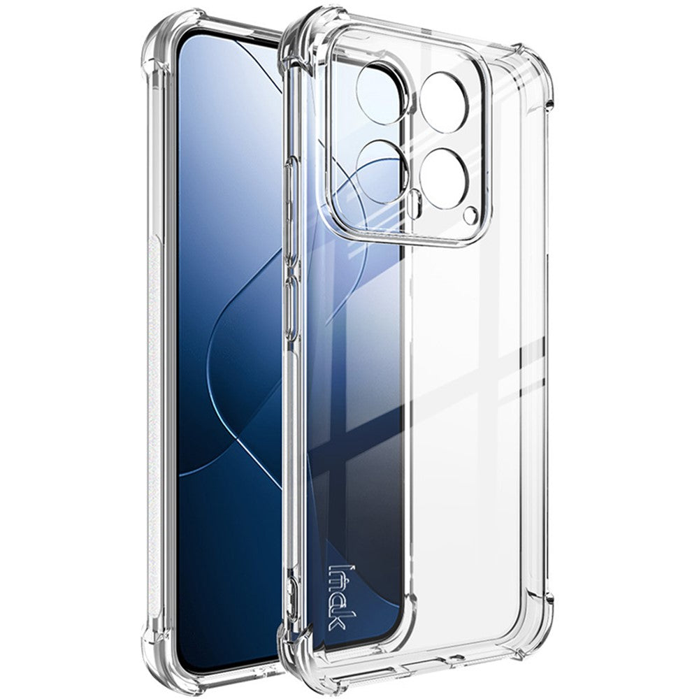 IMAK För Xiaomi 14 Skal Fallsäkert Airbag Hörn Genomskinligt TPU mobilskal