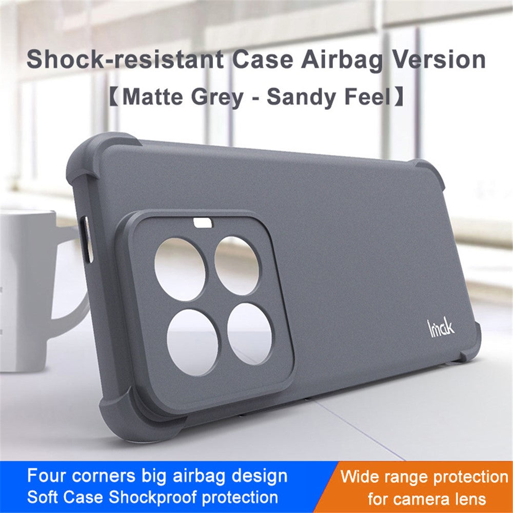 IMAK For Xiaomi 14 Pro Phone Case Matte Reinforced Corners Anti-fall Cover