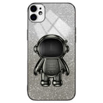For iPhone 12 6.1 inch Case Astronaut PC+TPU Phone Cover with Kickstand