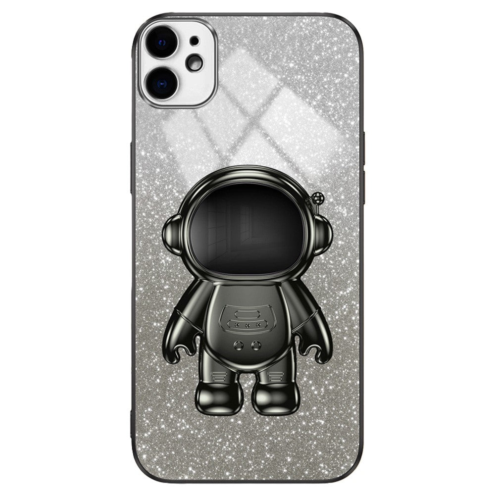 For iPhone 12 6.1 inch Case Astronaut PC+TPU Phone Cover with Kickstand