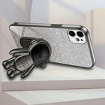For iPhone 12 6.1 inch Case Astronaut PC+TPU Phone Cover with Kickstand