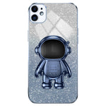 For iPhone 12 6.1 inch Case Astronaut PC+TPU Phone Cover with Kickstand