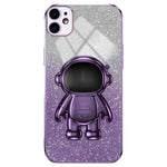 For iPhone 12 6.1 inch Case Astronaut PC+TPU Phone Cover with Kickstand