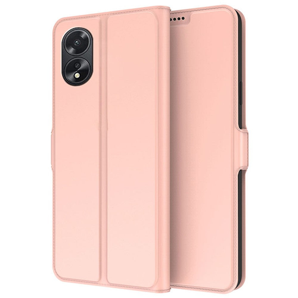 For Oppo A38 4G Phone Case Card Slot Flip Folio PU Leather Cover