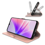 For Oppo A38 4G Phone Case Card Slot Flip Folio PU Leather Cover