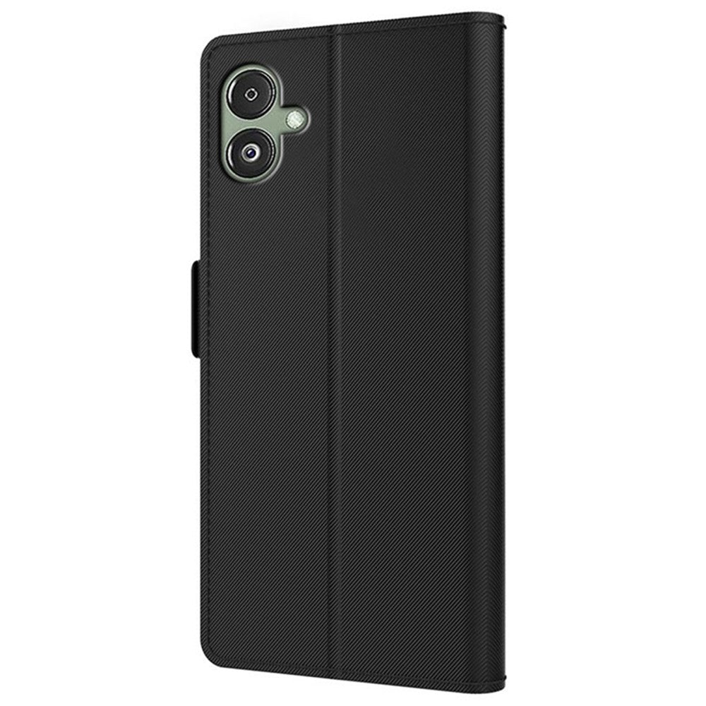 For Samsung Galaxy A05 4G Case PU Leather Phone Cover with Mirror and Card Slot