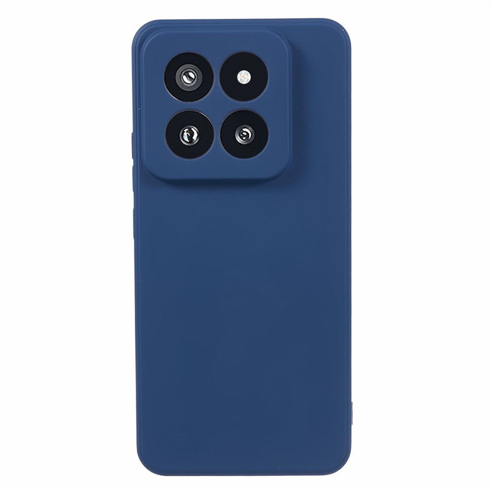 For Xiaomi 14 Pro TPU Case Fiber Lining Rubberized Phone Back Cover