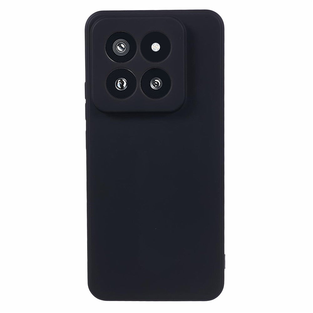 For Xiaomi 14 Pro TPU Case Fiber Lining Rubberized Phone Back Cover
