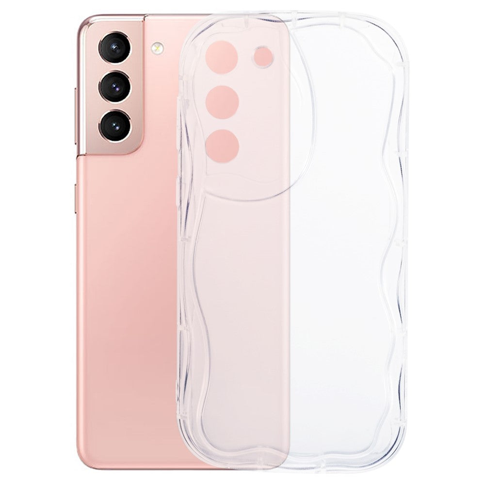 YX Series For Samsung Galaxy S21 5G / 4G Case Precise Cutout Wavy Back Phone Cover