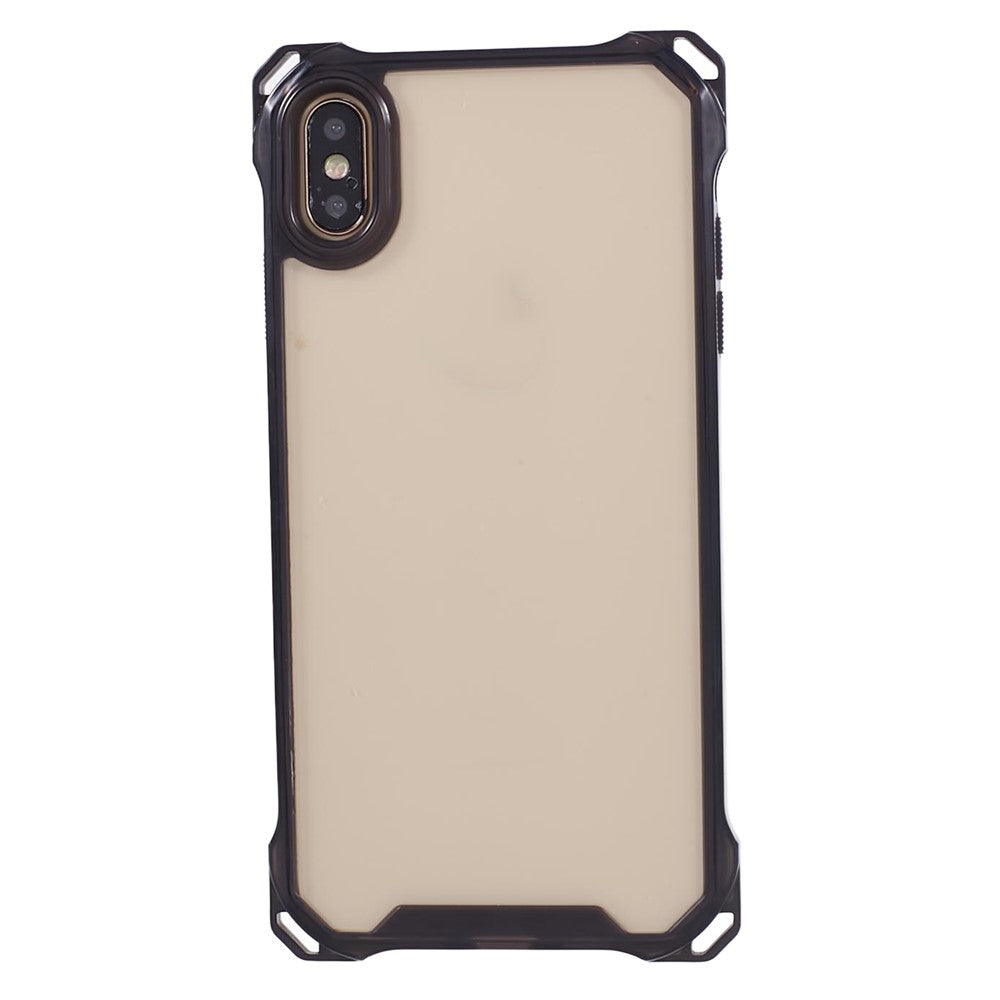 For iPhone XS Max Case TPU Frame Clear Acrylic Back Phone Cover