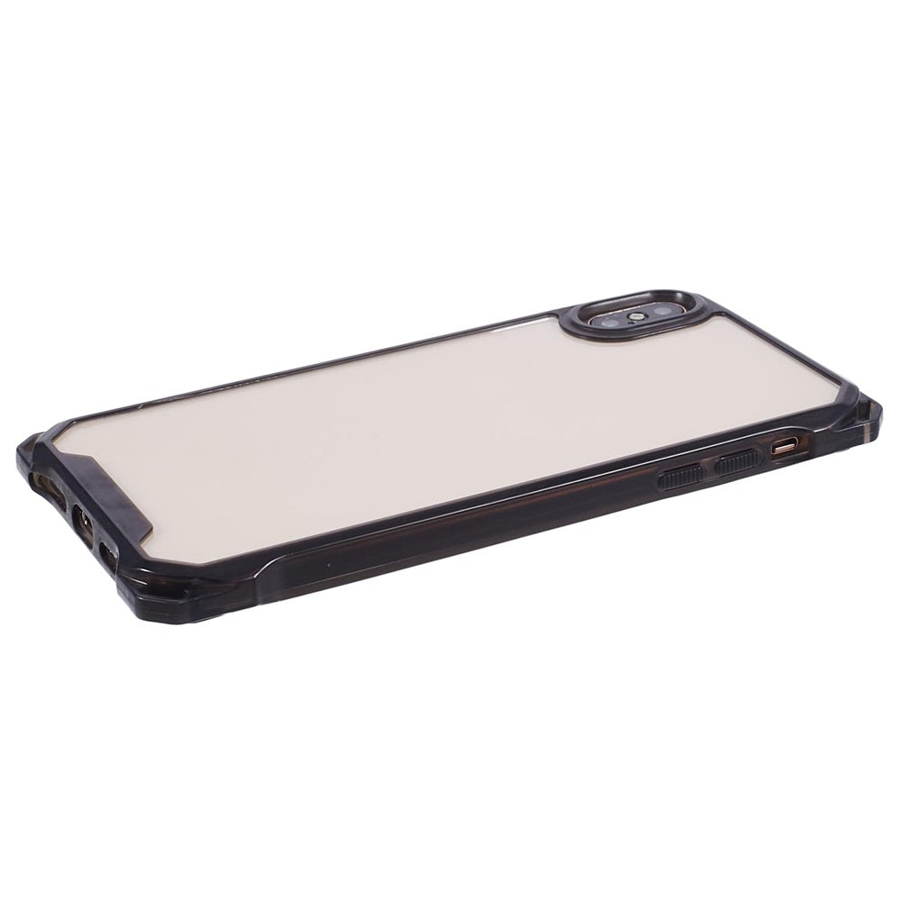 For iPhone XS Max Case TPU Frame Clear Acrylic Back Phone Cover