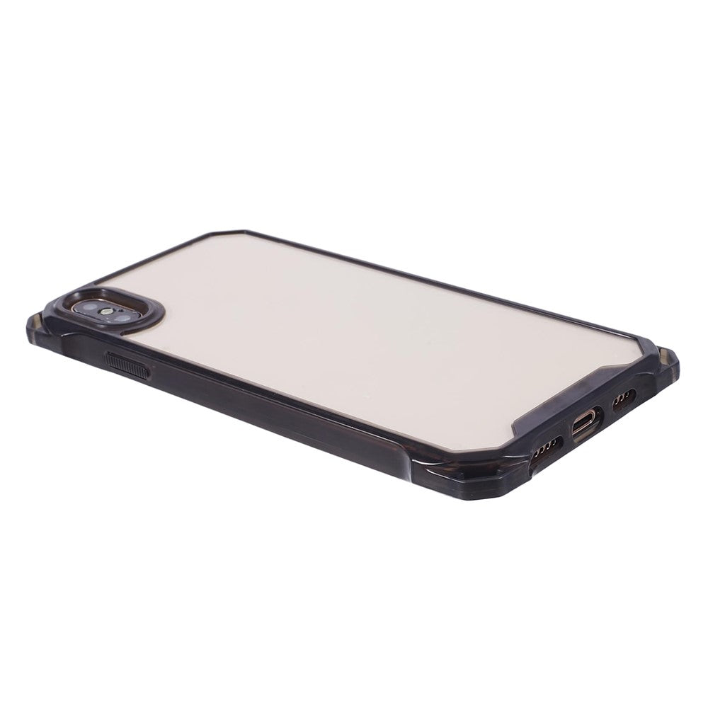 For iPhone XS Max Case TPU Frame Clear Acrylic Back Phone Cover