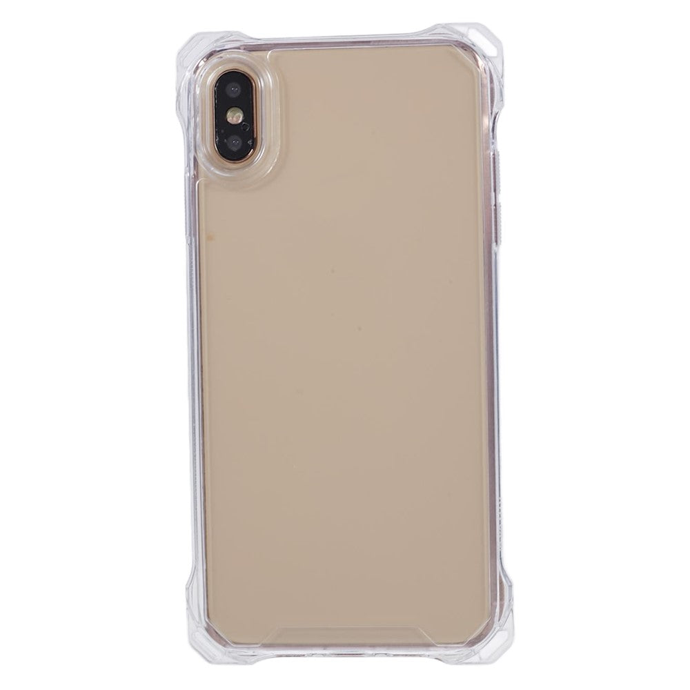 For iPhone XS Max Case TPU Frame Clear Acrylic Back Phone Cover
