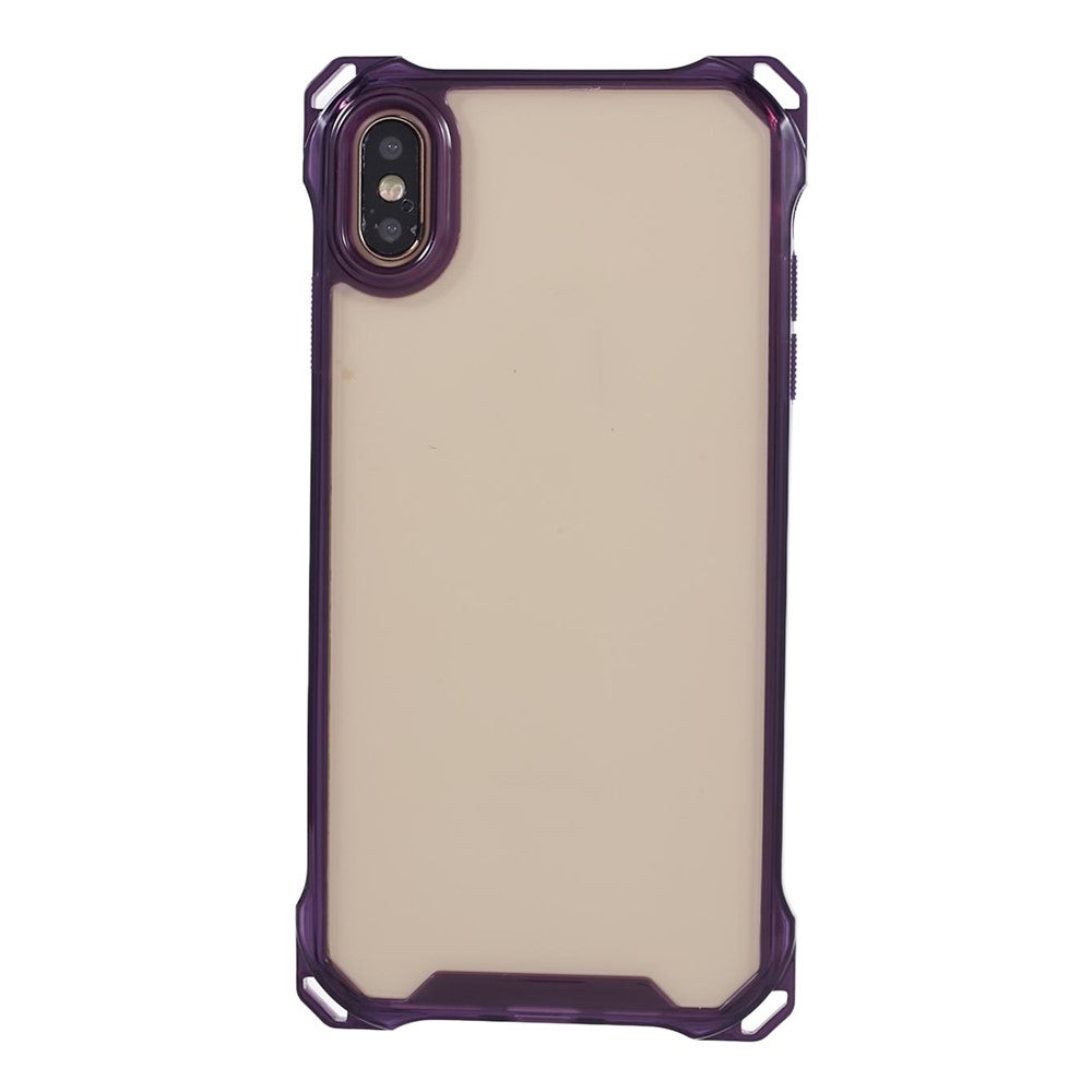 For iPhone XS Max Case TPU Frame Clear Acrylic Back Phone Cover