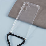 For Xiaomi Redmi 13C 4G / Poco C65 4G Case TPU Drop-resistant Phone Back Cover with Lanyard
