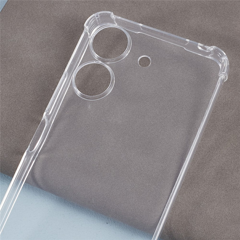 For Xiaomi Redmi 13C 4G / Poco C65 4G Case TPU Drop-resistant Phone Back Cover with Lanyard