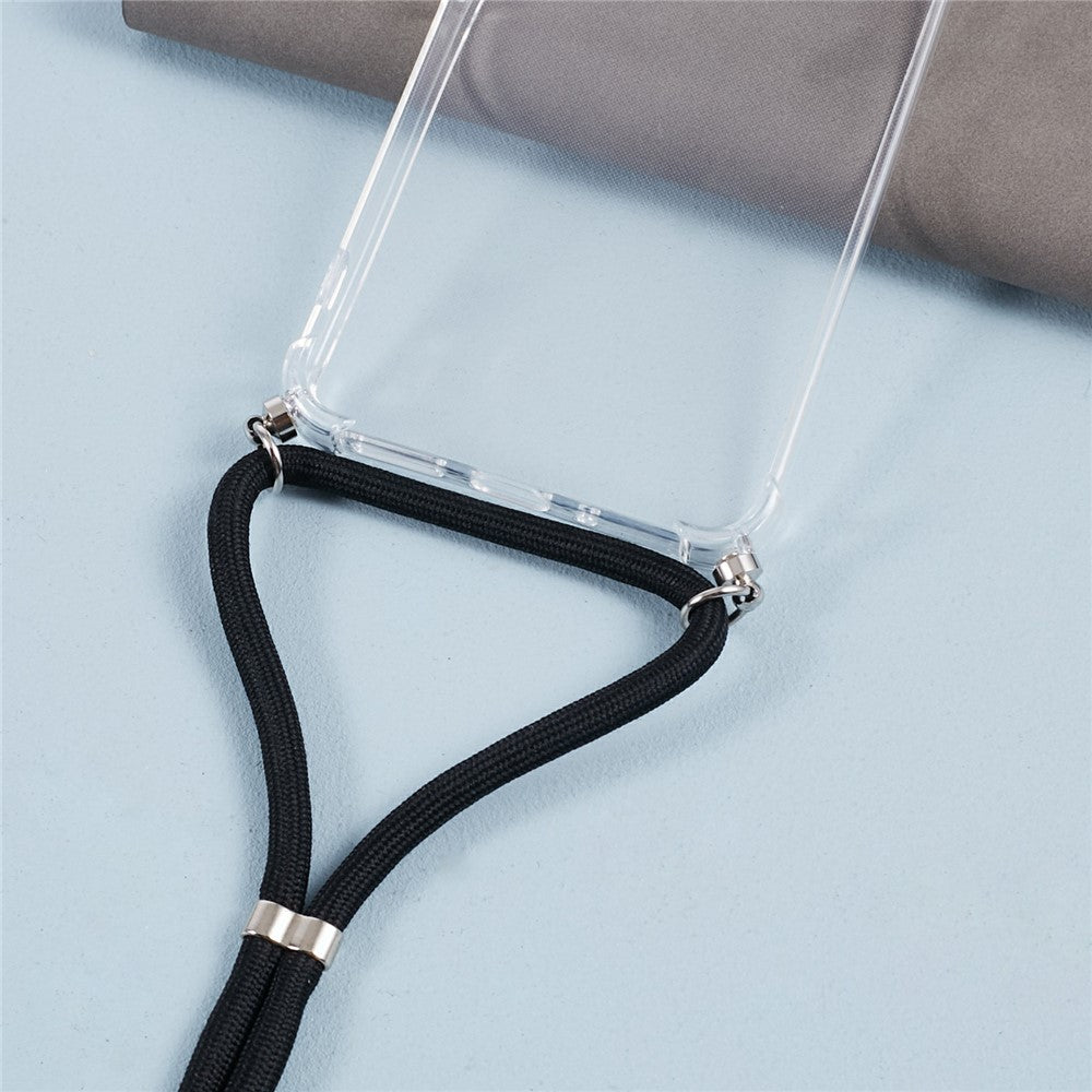 For Xiaomi Redmi 13C 4G / Poco C65 4G Case TPU Drop-resistant Phone Back Cover with Lanyard