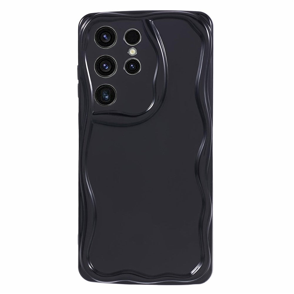 YX Series For Samsung Galaxy S21 Ultra 5G TPU Case Wave Shape Phone Cover (Precise Cutout)