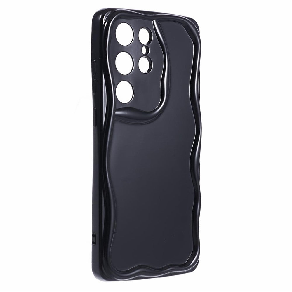 YX-serien för Samsung Galaxy S21 Ultra 5G TPU-skal vågformat mobilskydd (exakt utskärning)