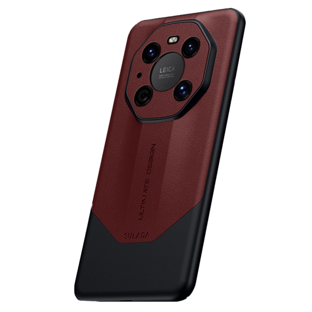 SULADA For Huawei Mate 40 Pro 4G / Mate 40 Pro 5G Phone Case PC Coated with PU Leather Protective Cover