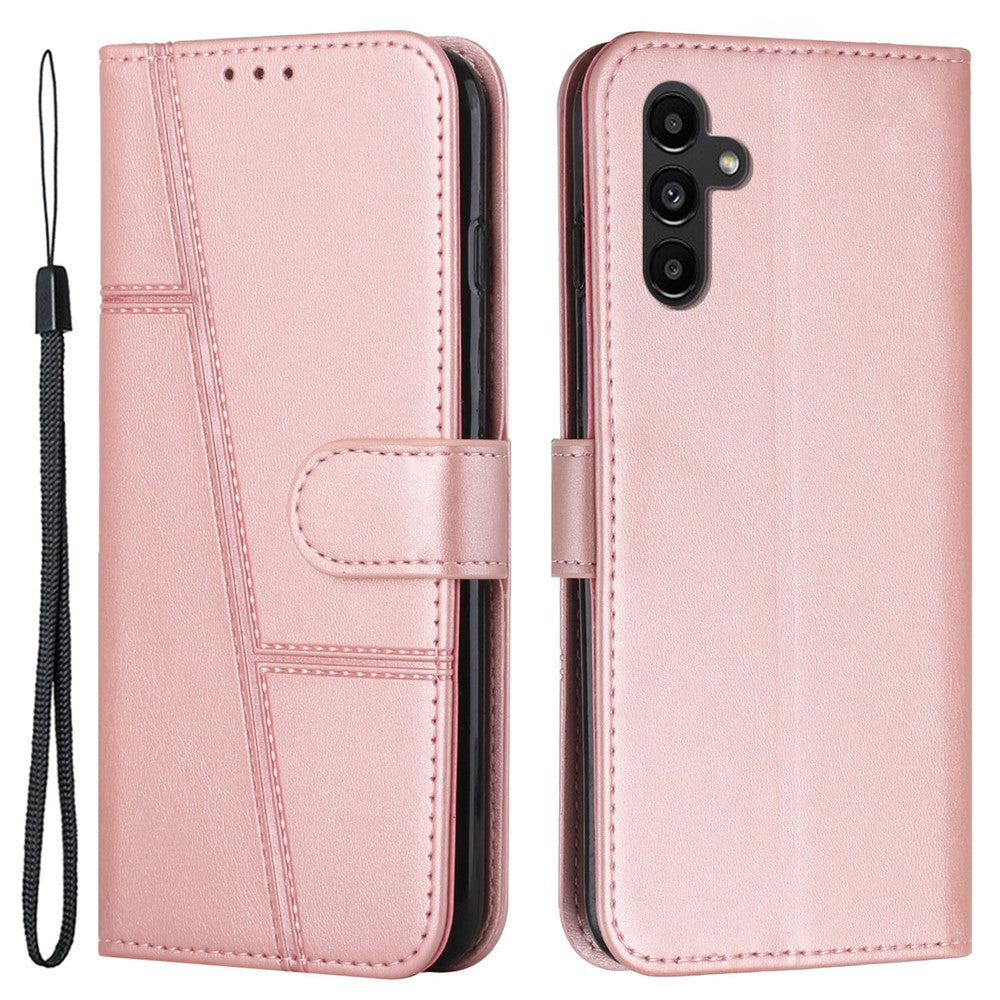 Til Samsung Galaxy A15 4G etui Kalvetekstur Pung Læder Telefoncover