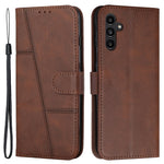 Til Samsung Galaxy A15 4G etui Kalvetekstur Pung Læder Telefoncover