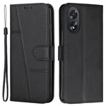 For Oppo A38 4G / A18 4G Case Wallet Stand Calf Texture Leather Cover