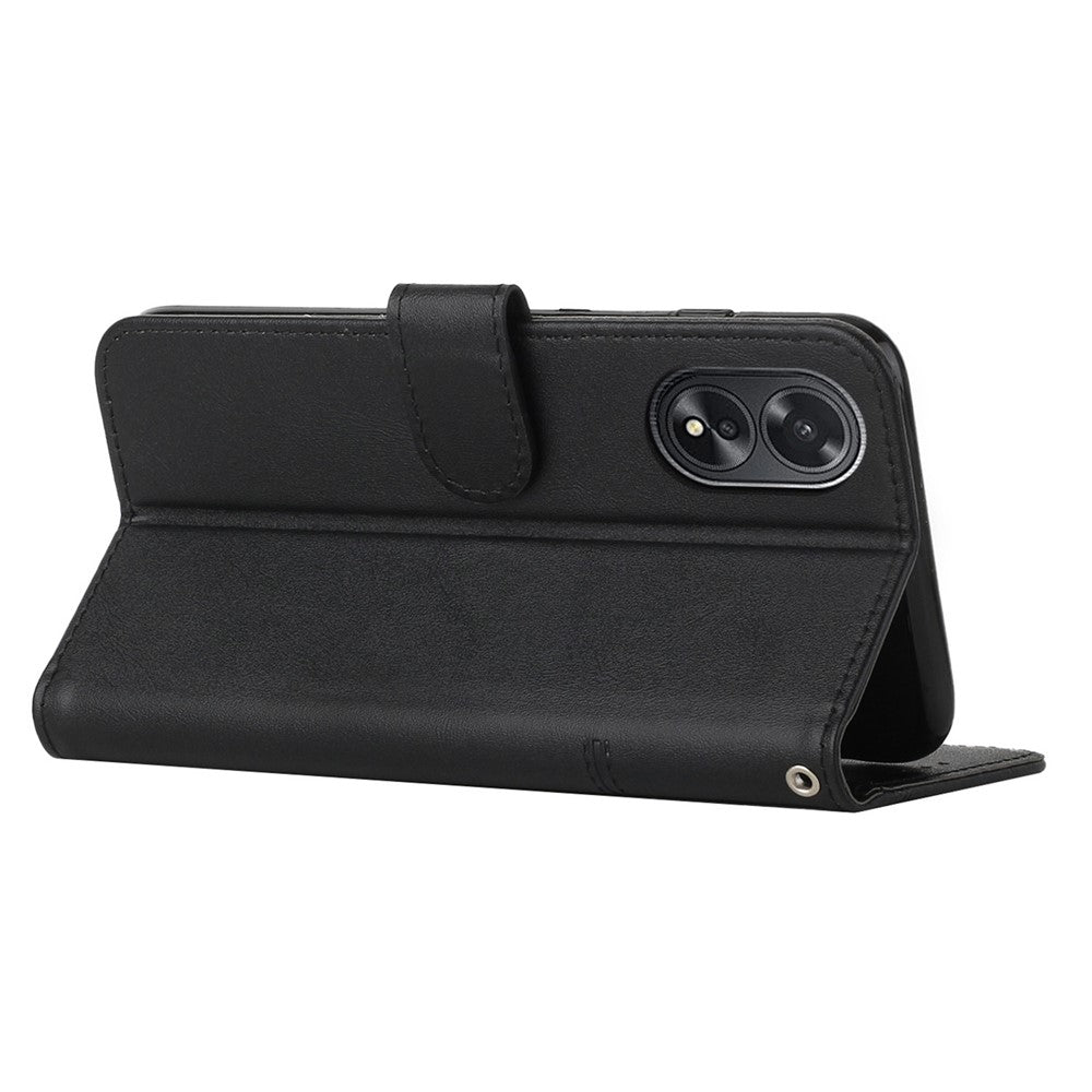 For Oppo A38 4G / A18 4G Case Wallet Stand Calf Texture Leather Cover