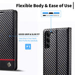 LC.IMEEKE For Samsung Galaxy S24 Case TPU+PU Leather Drop-proof Smart Phone Wallet Cover