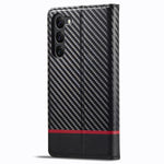 LC.IMEEKE For Samsung Galaxy S24 Case TPU+PU Leather Drop-proof Smart Phone Wallet Cover