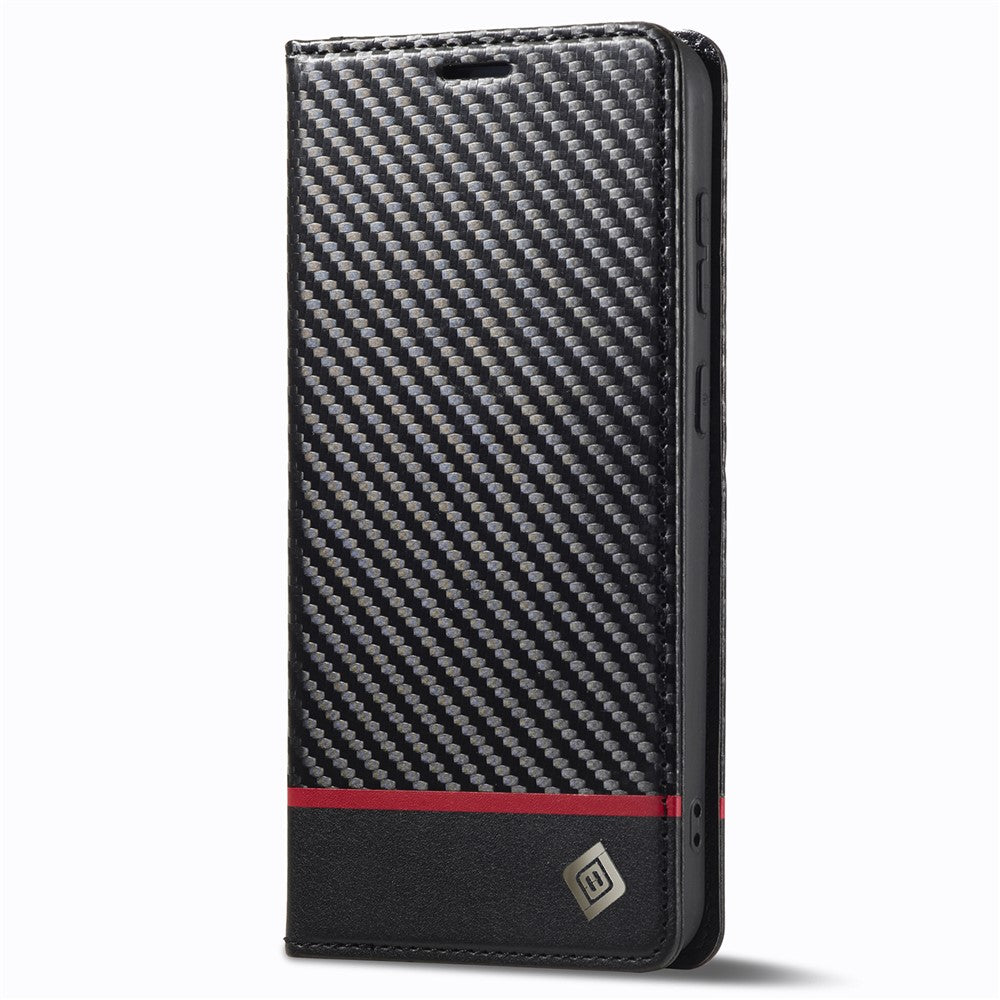LC.IMEEKE For Samsung Galaxy S24 Case TPU+PU Leather Drop-proof Smart Phone Wallet Cover