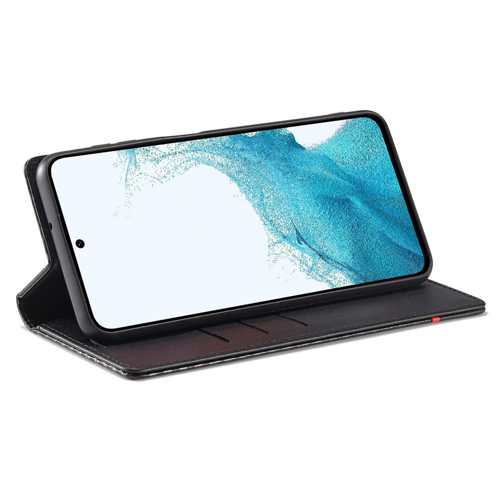 LC.IMEEKE Til Samsung Galaxy A15 5G / A15 4G Telefoncover Kulfibertekstur Skal PU Lædercover