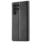 LC.IMEEKE For Samsung Galaxy S24 Ultra Case Drop-resistant Stand Leather Phone Shell Cover
