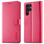 LC.IMEEKE For Samsung Galaxy S24 Ultra Case Drop-resistant Stand Leather Phone Shell Cover
