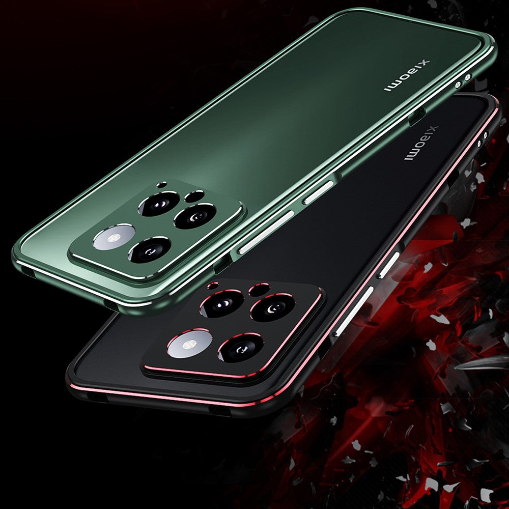 For Xiaomi 14 Case Heat Dissipation Metal Frame Phone Bumper Cover