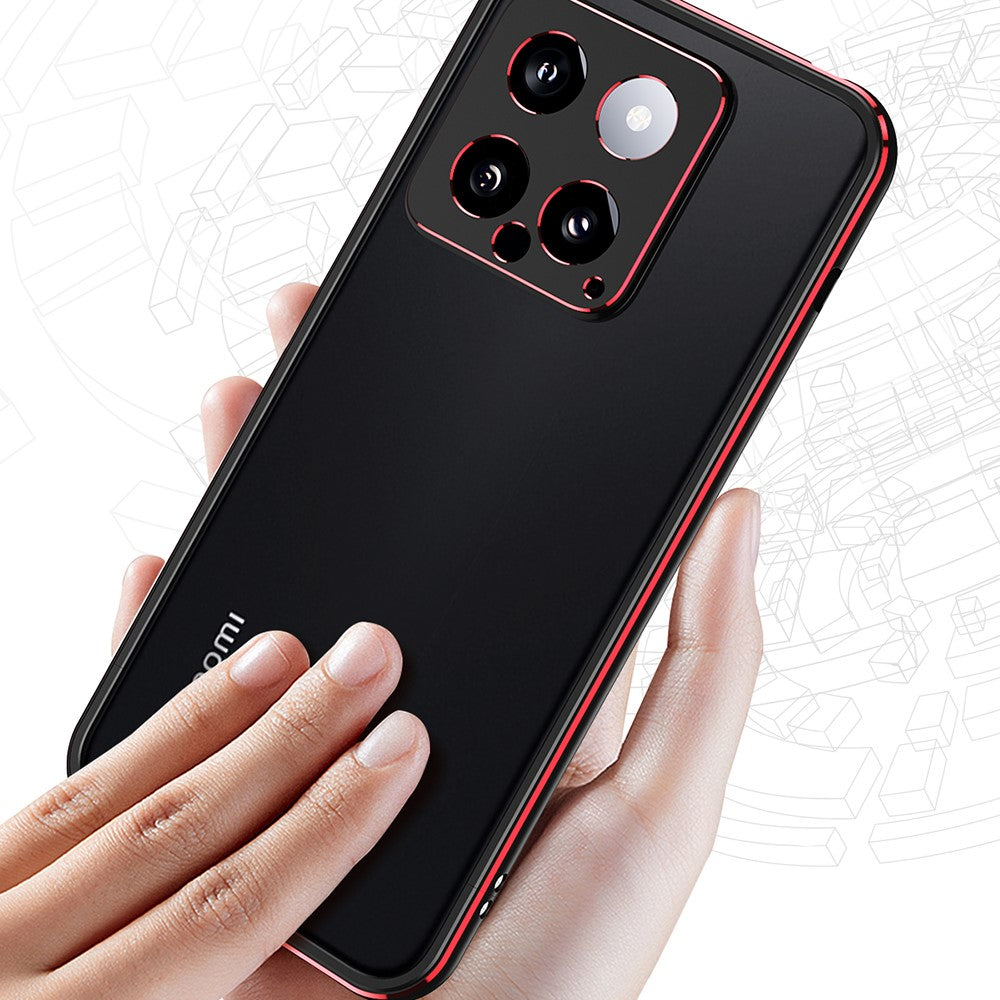 For Xiaomi 14 Case Heat Dissipation Metal Frame Phone Bumper Cover