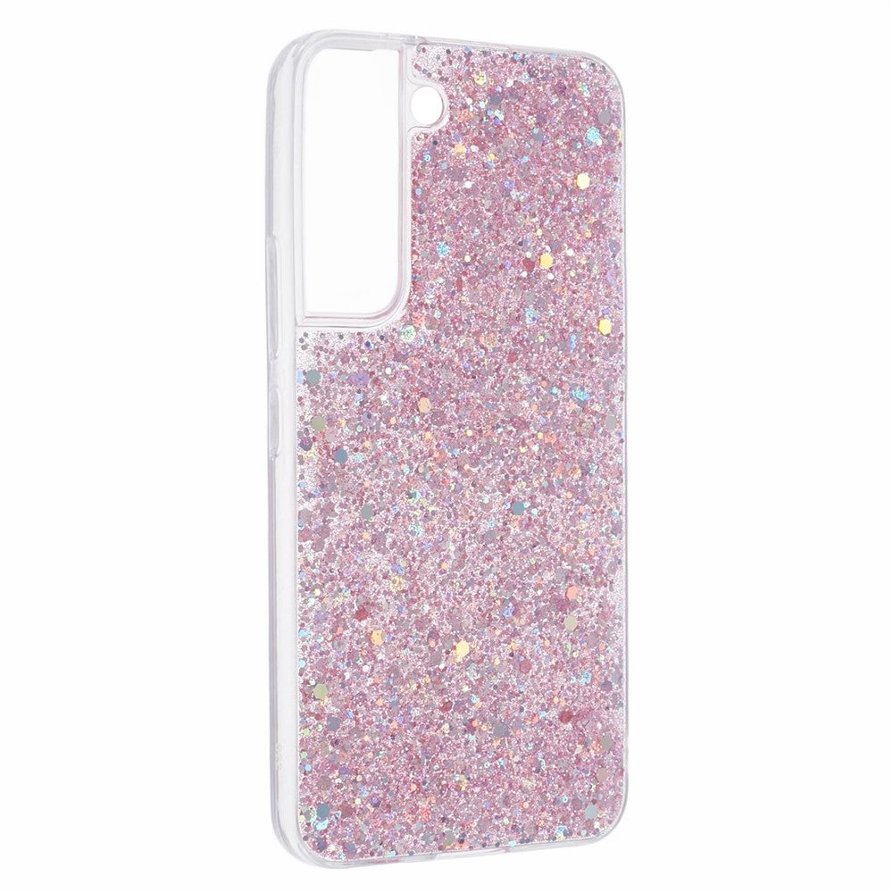 For Samsung Galaxy S23 TPU Case Sequins Powder Sparkle Phone Cover