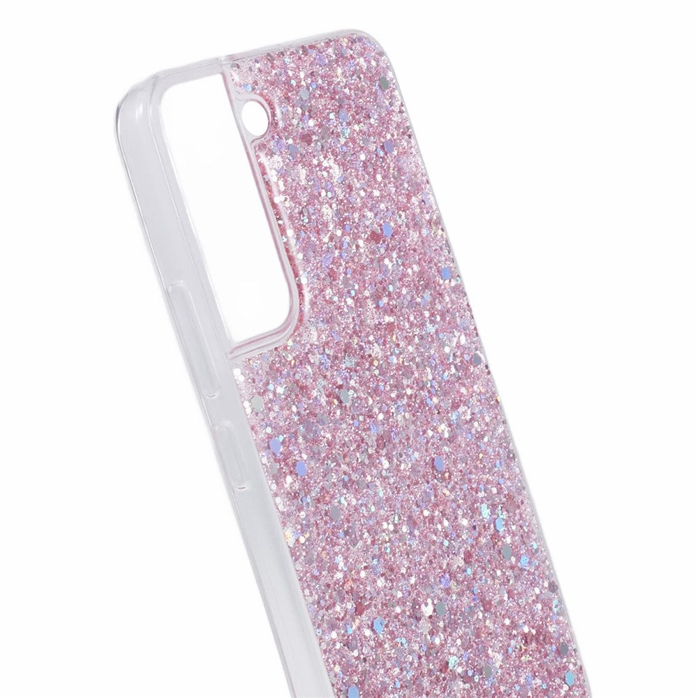 For Samsung Galaxy S23 TPU Case Sequins Powder Sparkle Phone Cover