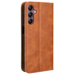 Til Samsung Galaxy A15 5G lædercover retro-telefoncover med pungstativ